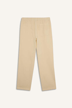 DeFacto Bol Rahat Kesim Wide Leg Yazlık Keten Pantolon C2727AX25SPBG760