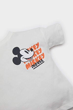 Erkek Bebek Disney Mickey & Minnie Kısa Kollu Tişört