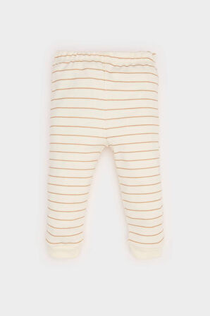 Erkek Bebek Pijama Takımı Dinazor Baskılı Uzun Kollu Üst Beli Lastikli Uzun Alt