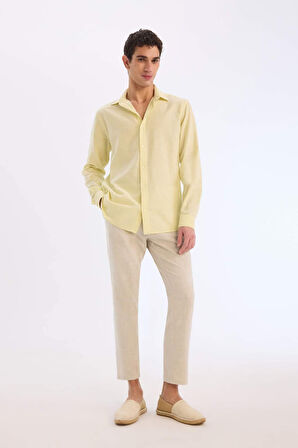 DeFacto Yazlık Beli Lastikli Jogger Pantolon Slim Fit Dar Kesim Düz Paça Pamuklu Cepli D2671AX25SMBG74