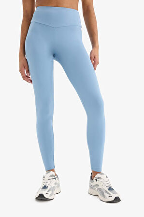 DeFactoFit Yüksek Bel Beli Saran Esnek Basic Düz Sporcu Tayt B4147AX25SPBE299