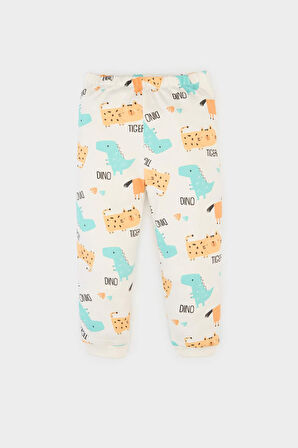 DeFacto Erkek Bebek Pijama Takımı Desenli Uzun Kollu Üst Beli Lastikli Uzun Alt E6940A525SPER98