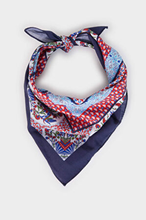 Kadın Desenli Pamuklu Bandana