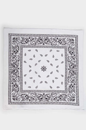 Unisex Desenli Pamuklu Bandana