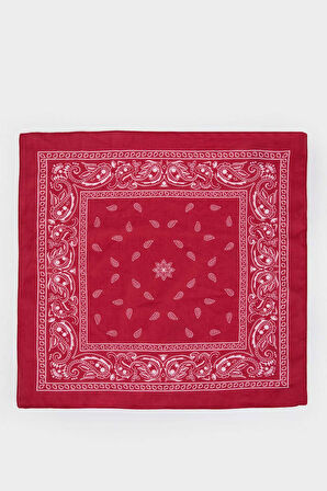 Unisex Desenli Pamuklu Bandana