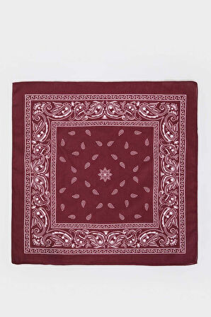 Unisex Desenli Pamuklu Bandana