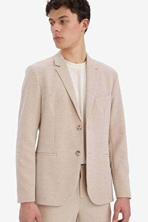 DeFacto Slim Fit Dar Kesim Yarım Astar Blazer Ceket E3447AX25SMBG193