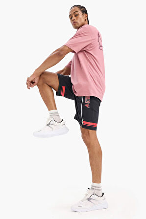 DeFactoFit NBA Chicago Bulls Standart Fit Kısa Paça Şort