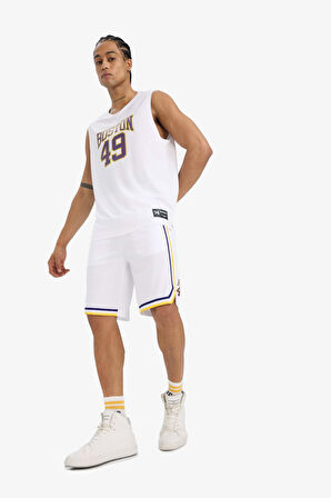 DeFactoFit Hızlı Kuruyan Standart Fit Sporcu Esnek Bantlı Paça Şort