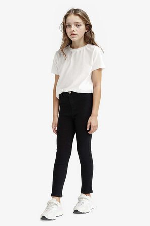 DeFacto Skinny Fit Dar Paça Jean Pantolon Kız Çocuk E5875A825AUBK27