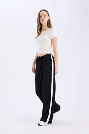 Coool Wide Leg Cepli Normal Bel Geniş Paça Pantolon