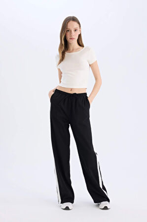 Coool Wide Leg Cepli Normal Bel Geniş Paça Pantolon