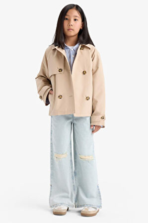 Kız Çocuk Regular Fit Trençkot 