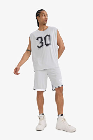 DeFactoFit Hızlı Kuruyan Standart Fit Sporcu Kısa Paça Şort C2419AX25HSGR91