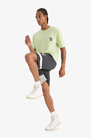 DeFactoFit NBA Milwaukee Bucks Standart Fit Kısa Paça Şort E0212AX25SPAR231