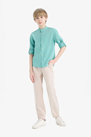 DeFacto Erkek Çocuk Standart Jogger Paça Gabardin Pantolon E5037A825SPBG757