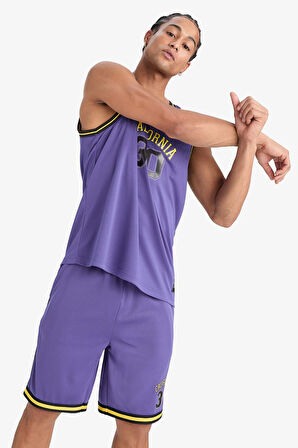 DeFactoFit Hızlı Kuruyan Standart Fit Sporcu Esnek Bantlı Paça Şort E4401AX25HSPR324