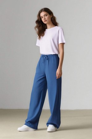 Wide Leg Geniş Bol Paça Aerobin Pantolon E6883AX25SPBE341