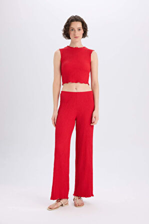 DeFacto Slim Fit Dar Kesim Bisiklet Yaka Bürümcük Atlet E0999AX25SPRD117