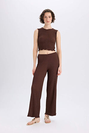 DeFacto Slim Fit Dar Kesim Bisiklet Yaka Bürümcük Atlet E0999AX25SPBN341