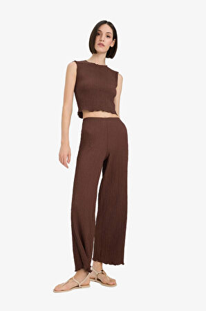 Slim Fit Dar Kesim Bisiklet Yaka Bürümcük Atlet