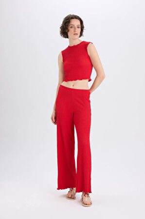 Wide Leg Geniş Paça Bürümcük Pantolon