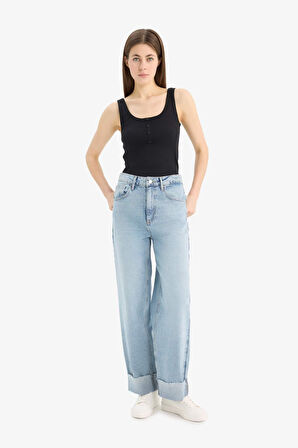 Slim Fit Dar Kesim Kare Yaka Fitilli Kaşkorse Atlet