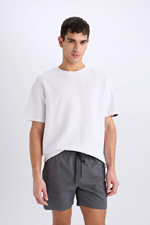 File Astarlı Kısa Boy Deniz Şortu