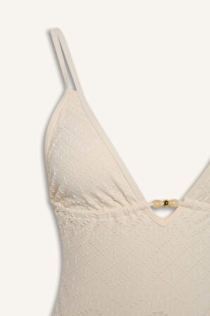 DeFacto Regular Fit Nakışlı Brode Mayo-Fall in Love B6898AX25SMER103