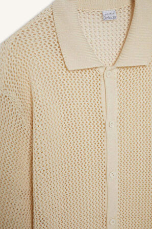 DeFacto Standart Fit Polo Yaka Triko Kısa Kollu Tişört E9483AX25SPER100