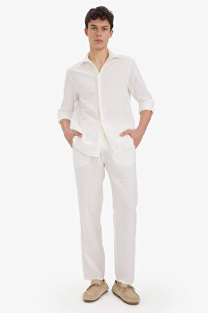 Regular Fit Polo Yaka Pamuklu Uzun Kollu Gömlek