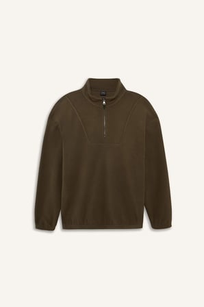 DeFacto Yarım Fermuarlı Polar Sweatshirt E8632AX25WNKH151