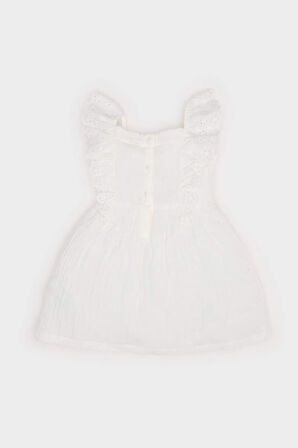 DeFacto Kız Bebek Kolsuz Poplin Yazlık Elbise E8395A525SMER105