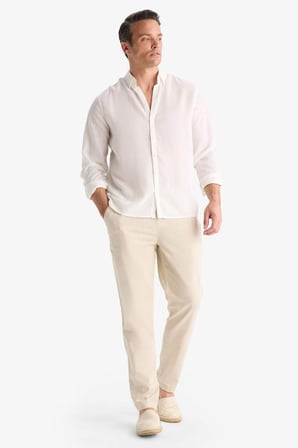 DeFacto %100 Pamuk Jogger Fit Beli Bağcıklı Lastikli Dar Paça Cepli Pantolon Z6475AZ25AUBG766