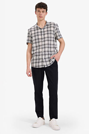 DeFacto %100 Pamuk Jogger Fit Dar Paça Pantolon Z6475AZ25AUBK81