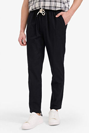 DeFacto %100 Pamuk Jogger Fit Dar Paça Pantolon Z6475AZ25AUBK81