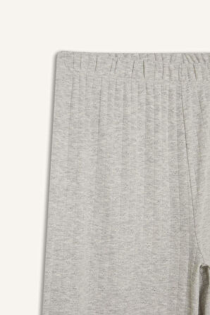 DeFacto Regular Fit Pijama Takımı Kısa Kollu Üst Uzun Alt-Fall in Love E9229AX25SPGR93