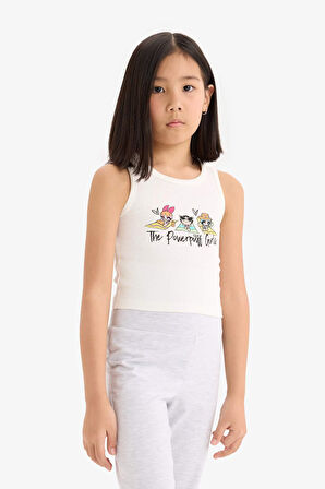 DeFacto Kız Çocuk PowerPuff Girls Bisiklet Yaka Atlet E6520A825HSER99