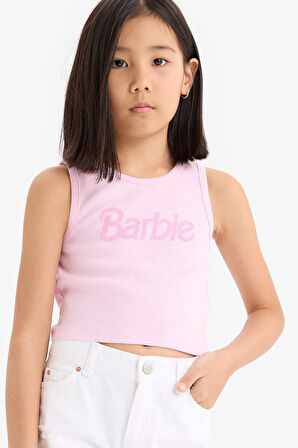 DeFacto Kız Çocuk Barbie Bisiklet Yaka Atlet E6521A825HSPN614