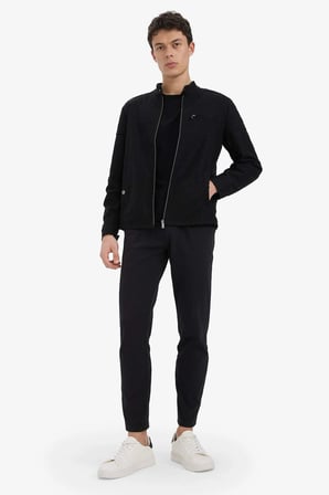 Defacto C6022AXBK81 Siyah Regular Fit Dar Paça Pantolon