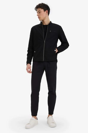 Defacto C6022AXBK81 Siyah Regular Fit Dar Paça Pantolon