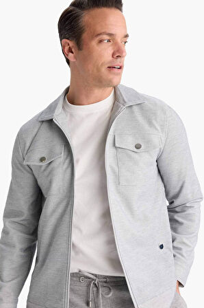 Slim Fit Dar Kesim Astarlı Fermuarlı Cepli Mevsimlik Baharlık Mont