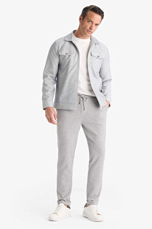 Slim Fit Dar Kesim Astarlı Fermuarlı Cepli Mevsimlik Baharlık Mont