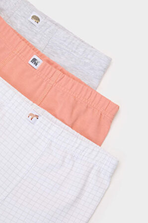DeFacto Erkek Çocuk Desenli 3'lü Boxer E6873A825SPWT34