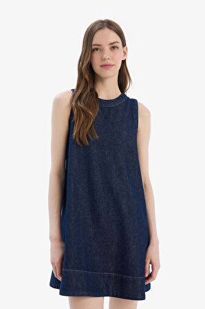 Fashion Fit Yumuşak Jean Elbise