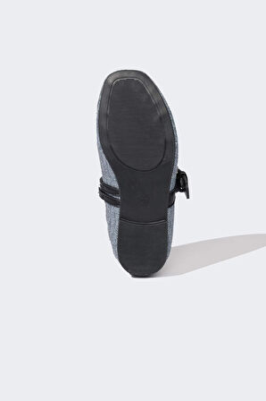 DeFacto Kız Çocuk Düz Taban Jean Görünümlü Babet D8898A825SMBE472