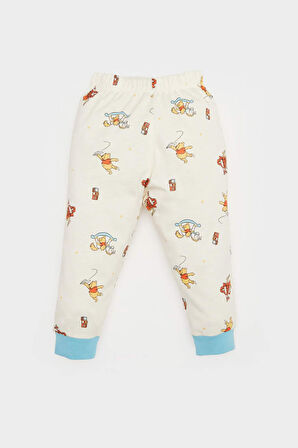DeFacto Erkek Bebek Pijama Takımı Disney Winnie The Pooh Penye Uzun Kollu Üst Beli Lastikli Uzun Alt E0755A525SPER233