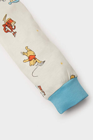 DeFacto Erkek Bebek Pijama Takımı Disney Winnie The Pooh Penye Uzun Kollu Üst Beli Lastikli Uzun Alt E0755A525SPER233