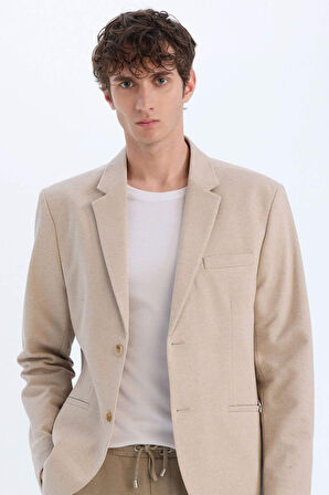 DeFacto Slim Fit Dar Kesim Astarlı Blazer Ceket N0503AZ25SPBG224