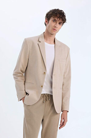 DeFacto Slim Fit Dar Kesim Astarlı Blazer Ceket N0503AZ25SPBG224